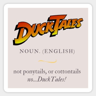 Definition of "DuckTales" Sticker